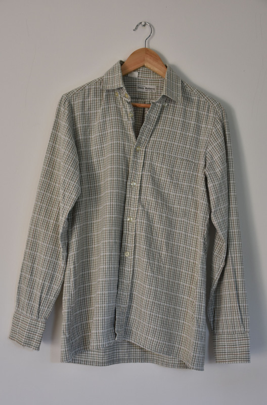 Chemise pastel à petits carreaux