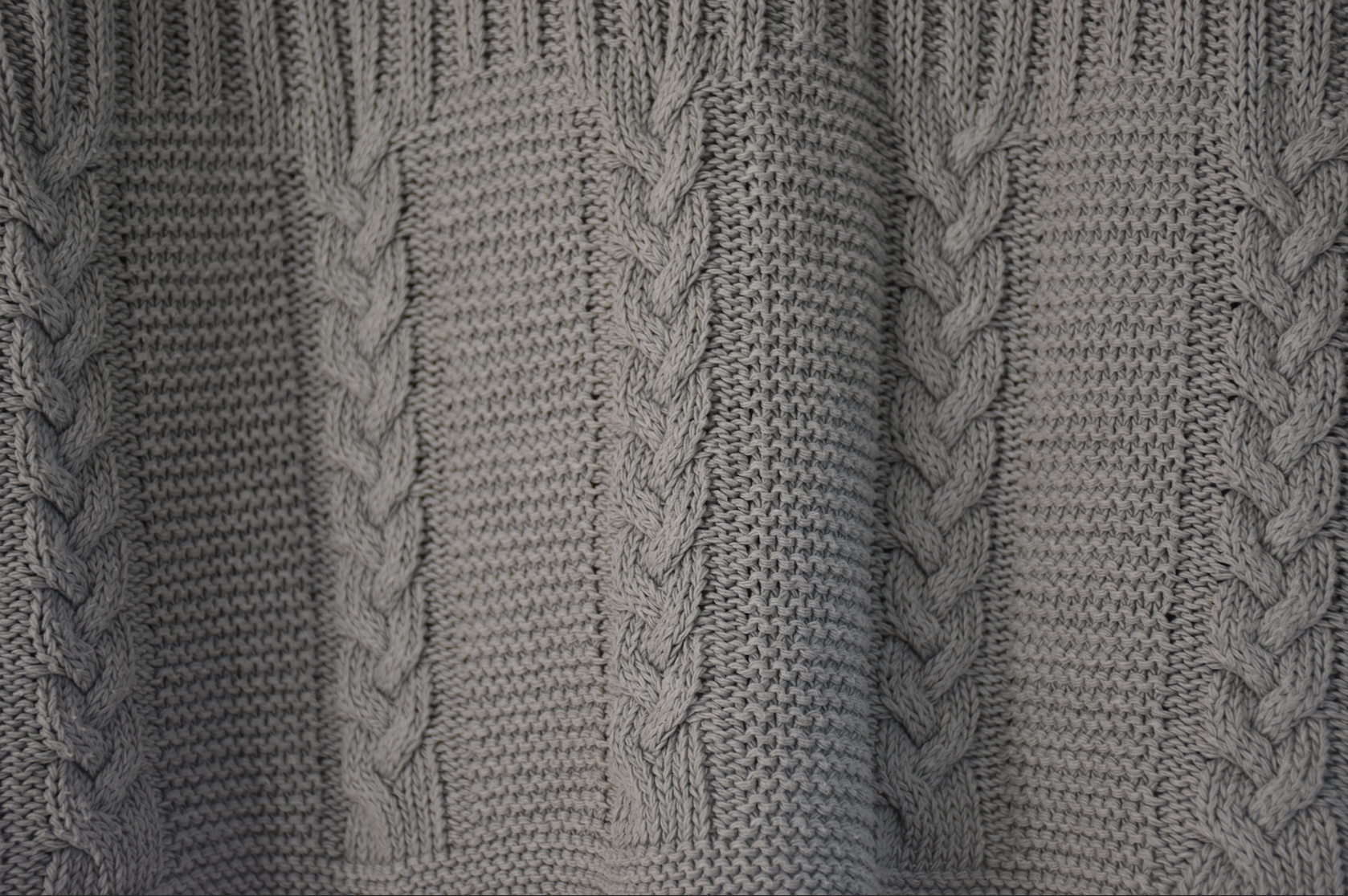 Haut tricoté bleu-gris