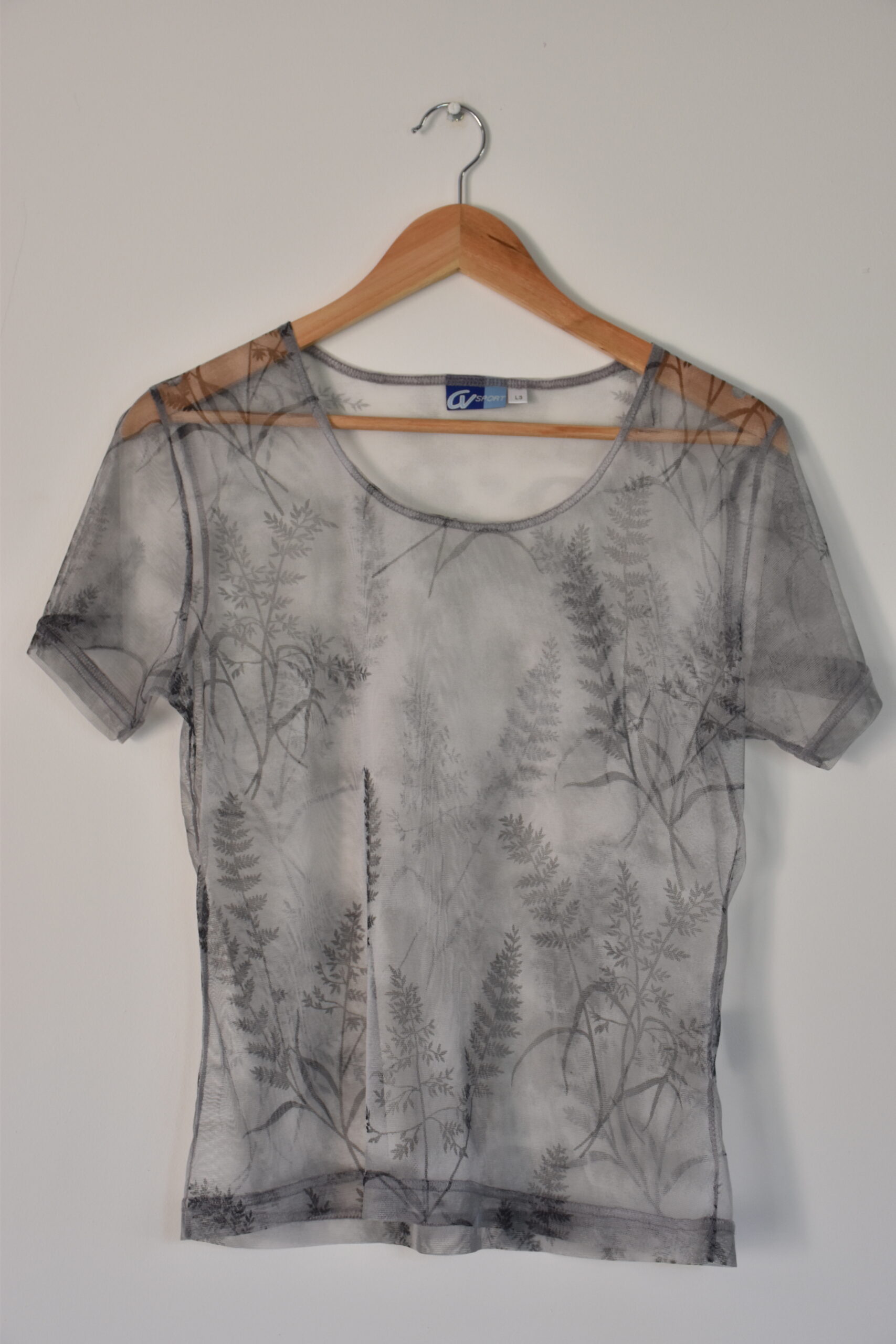 Haut transparent gris