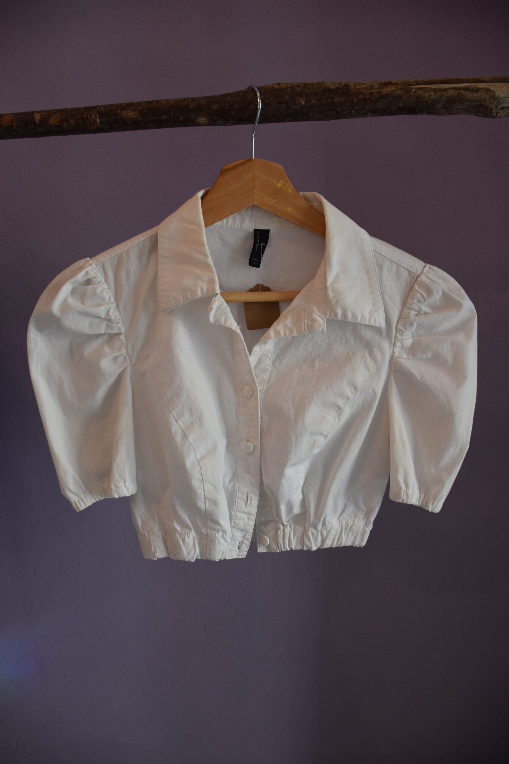 Chemise courte blanche